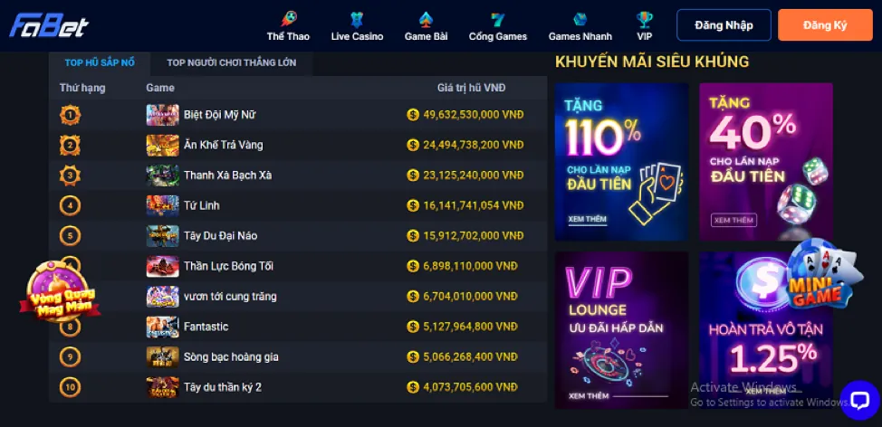 Trải nghiệm Live Casino trên 28win app ios
